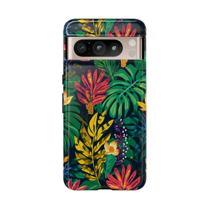 Tropical Floral Phone Case — Vibrant Jungle Leaf Protective Cover