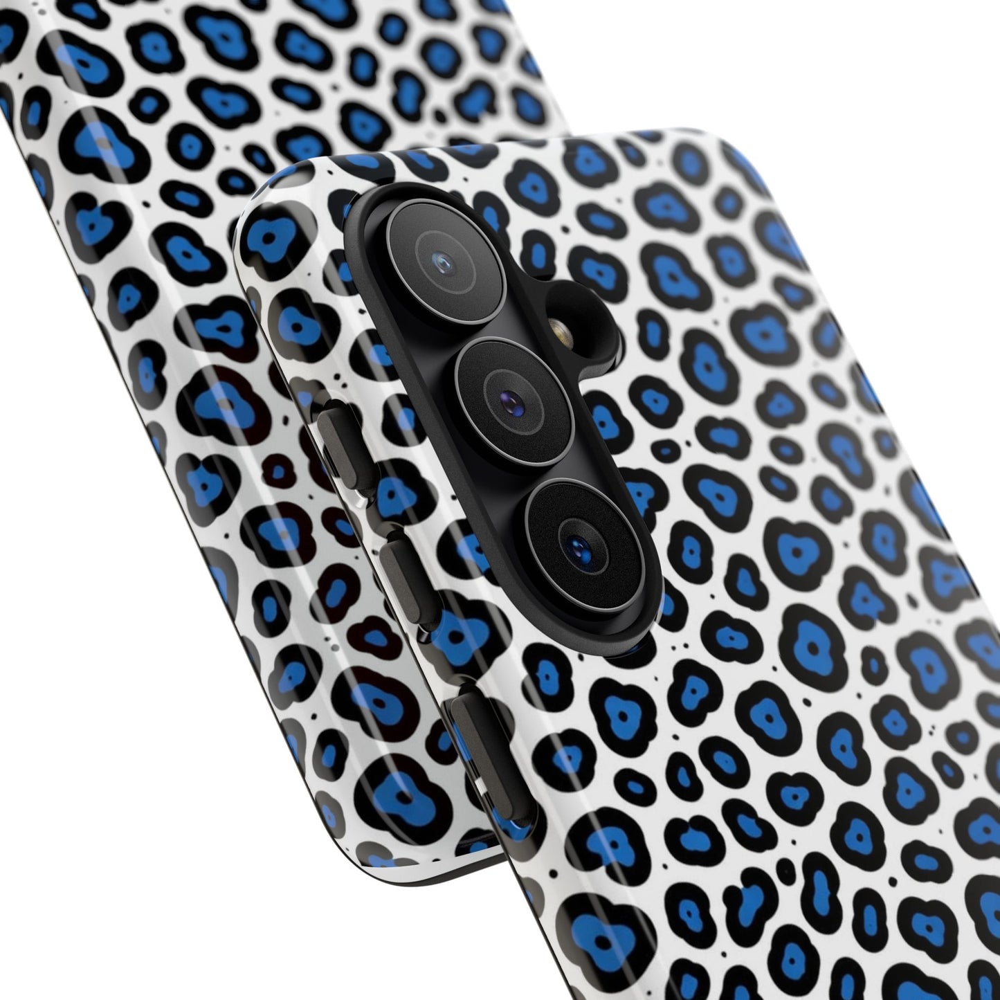Blue Leopard Print Phone Case – Tough Protective Cover