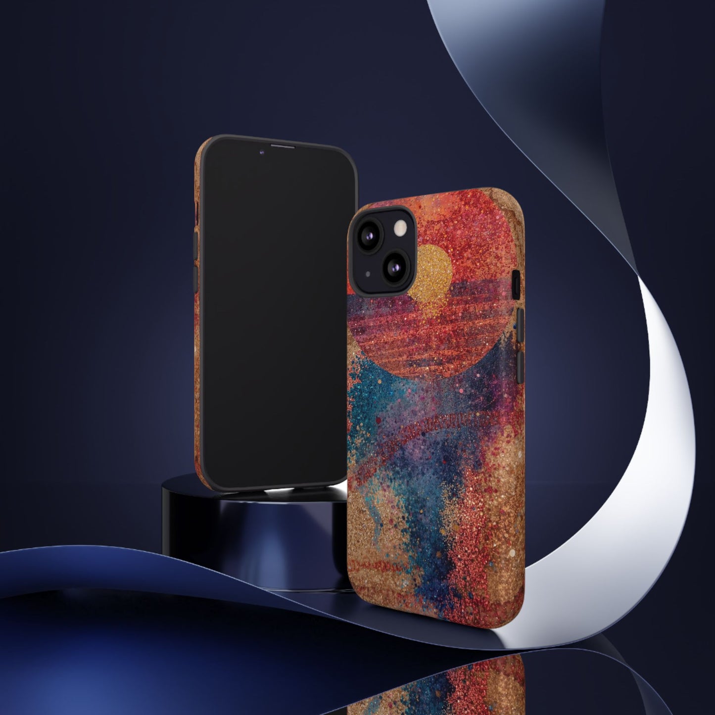 Retro Sunset Tough Phone Case