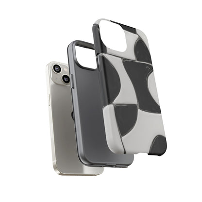 Black & White Abstract Pattern Tough Phone Case