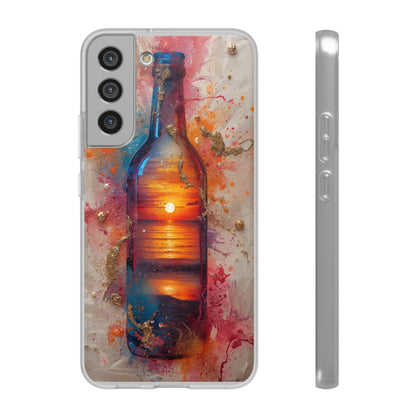 Copy of Floral Holographic Phone Case — Iridescent Leaves & Flowers Flexi Case