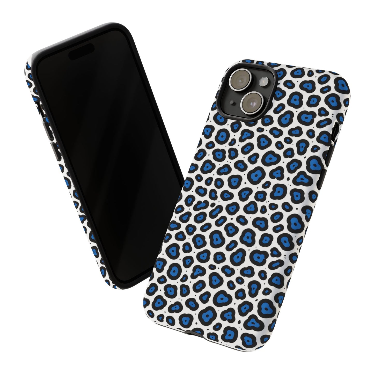 Blue Leopard Print Phone Case – Tough Protective Cover