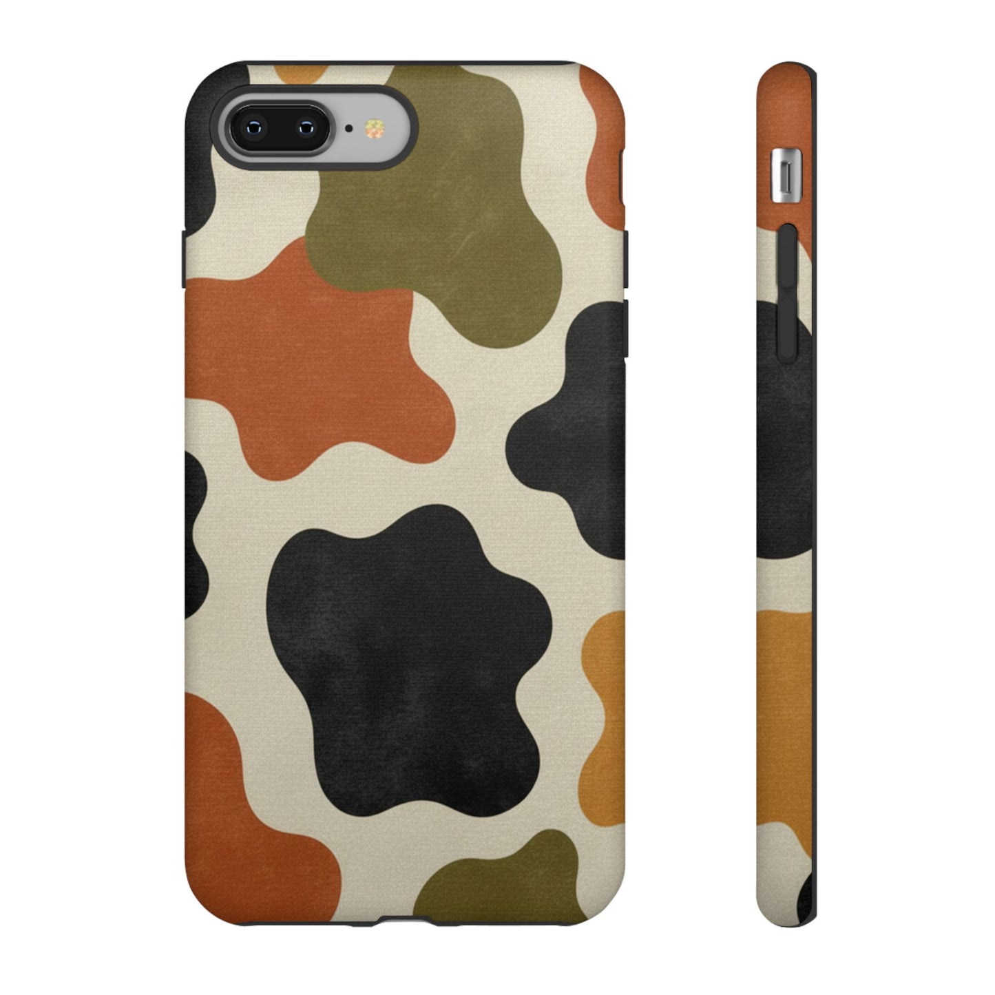 Retro Abstract Camouflage Phone Case — Earth Tone Tough Case
