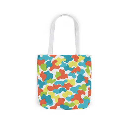 Colorful Abstract Camo Canvas Tote