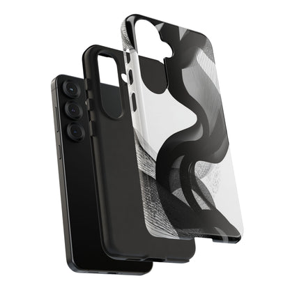 Phone Case — Monochrome Abstract Protective Cover
