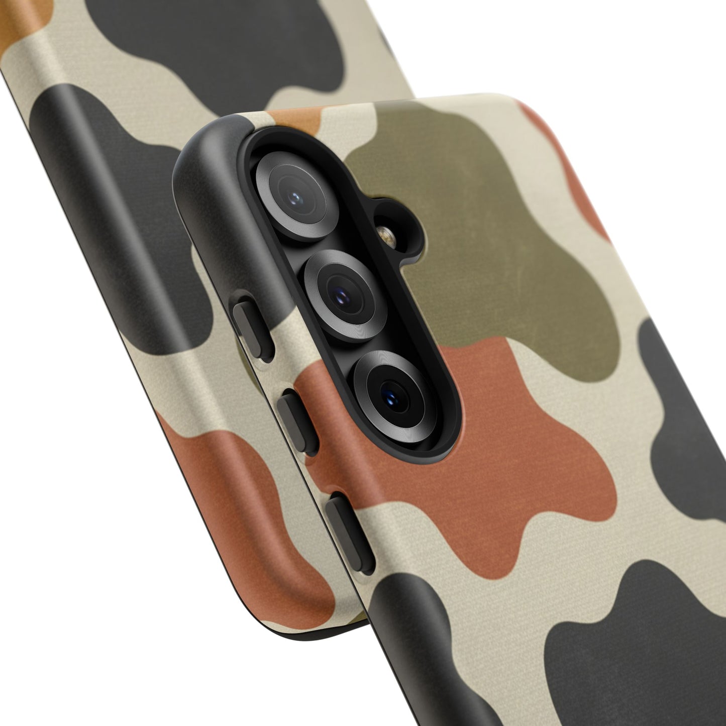 Retro Abstract Camouflage Phone Case — Earth Tone Tough Case