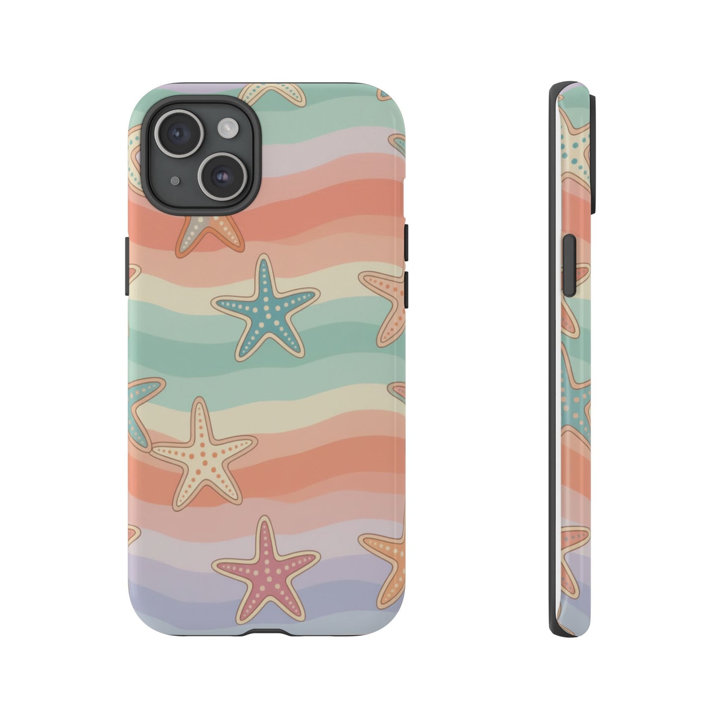 Starfish Wave Tough Phone Case — Pastel Beach Protective Cover