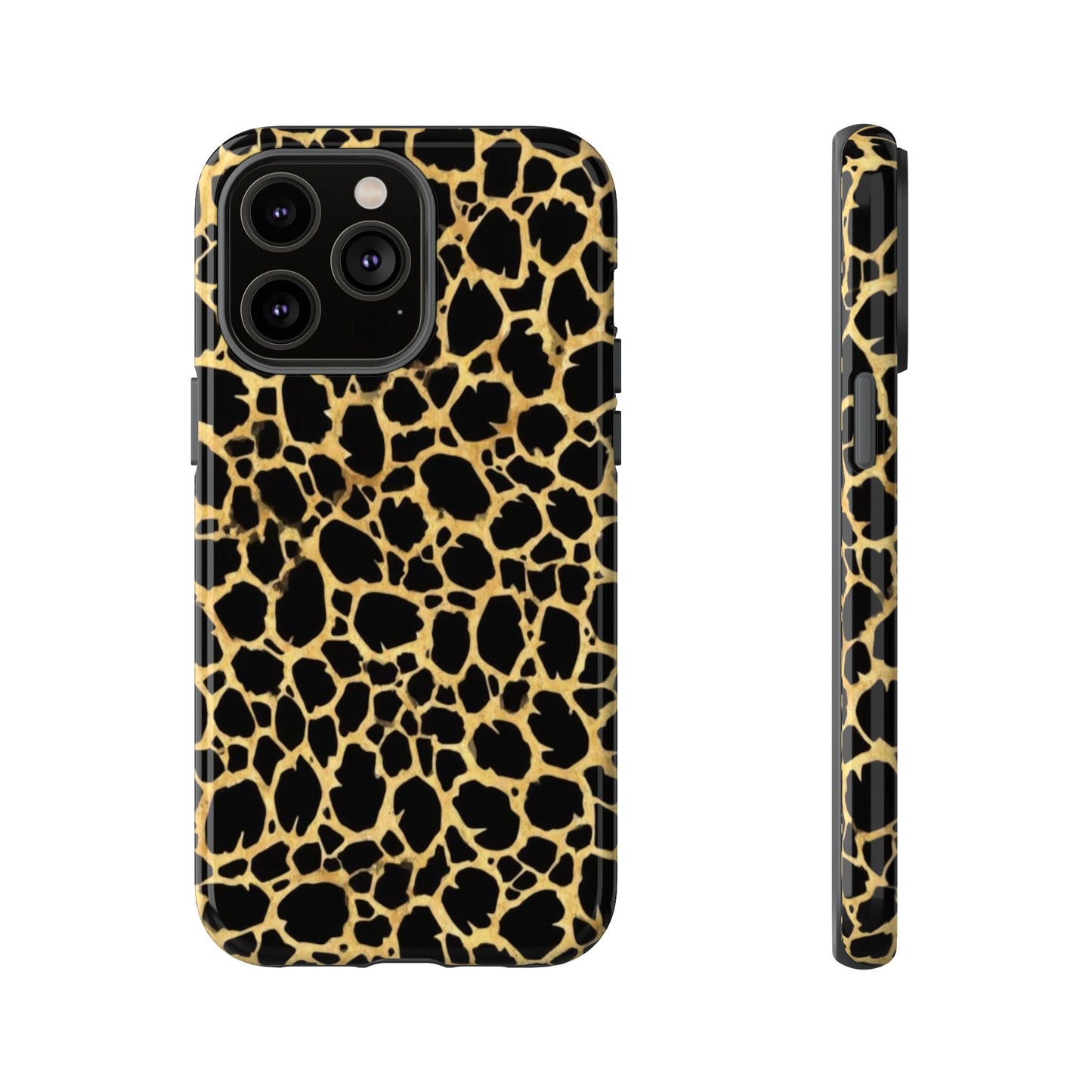Giraffe Print Tough Phone Case — Durable Leopard-Style Protective Cover