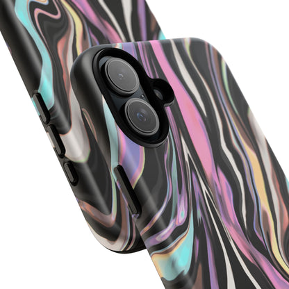 Abstract Marble Tough Phone Case — Pastel Swirl Protective Cover