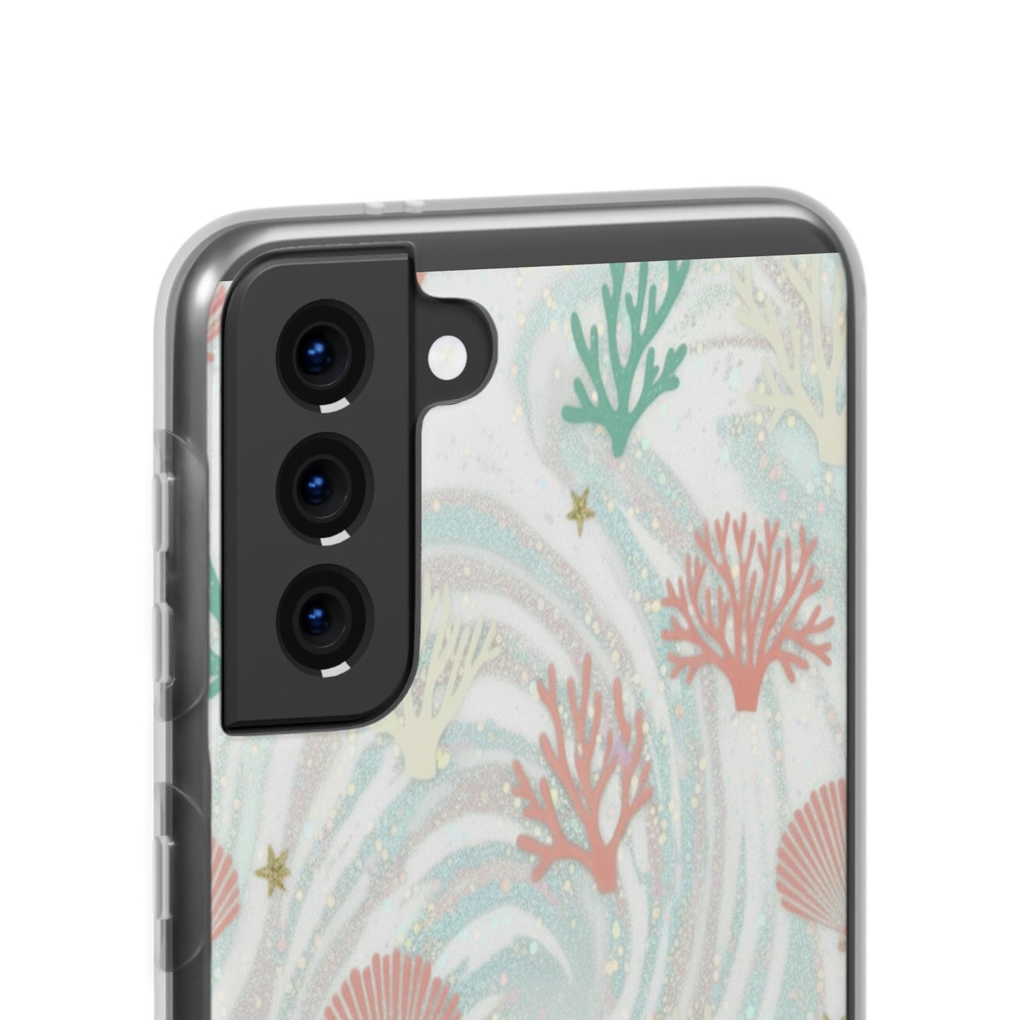 Pastel Seashell Phone Case — Coral Reef Wave iPhone Cover