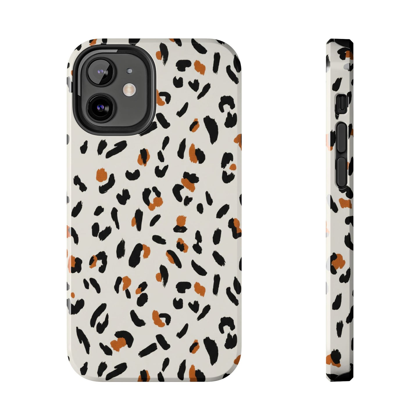 Leopard Print Tough Phone Case — Stylish Protective iPhone Cover