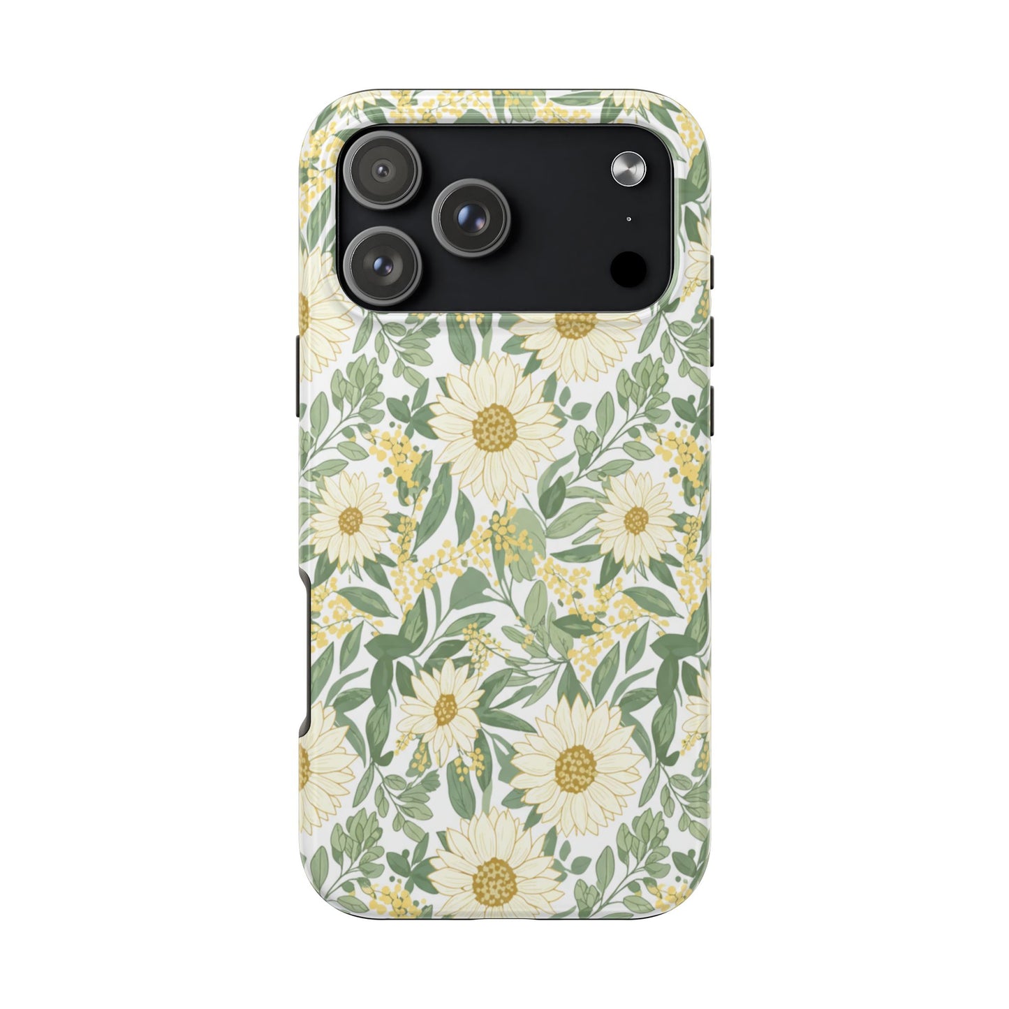 Daisy Meadow Tough Phone Case — Floral Protective Phone Cover