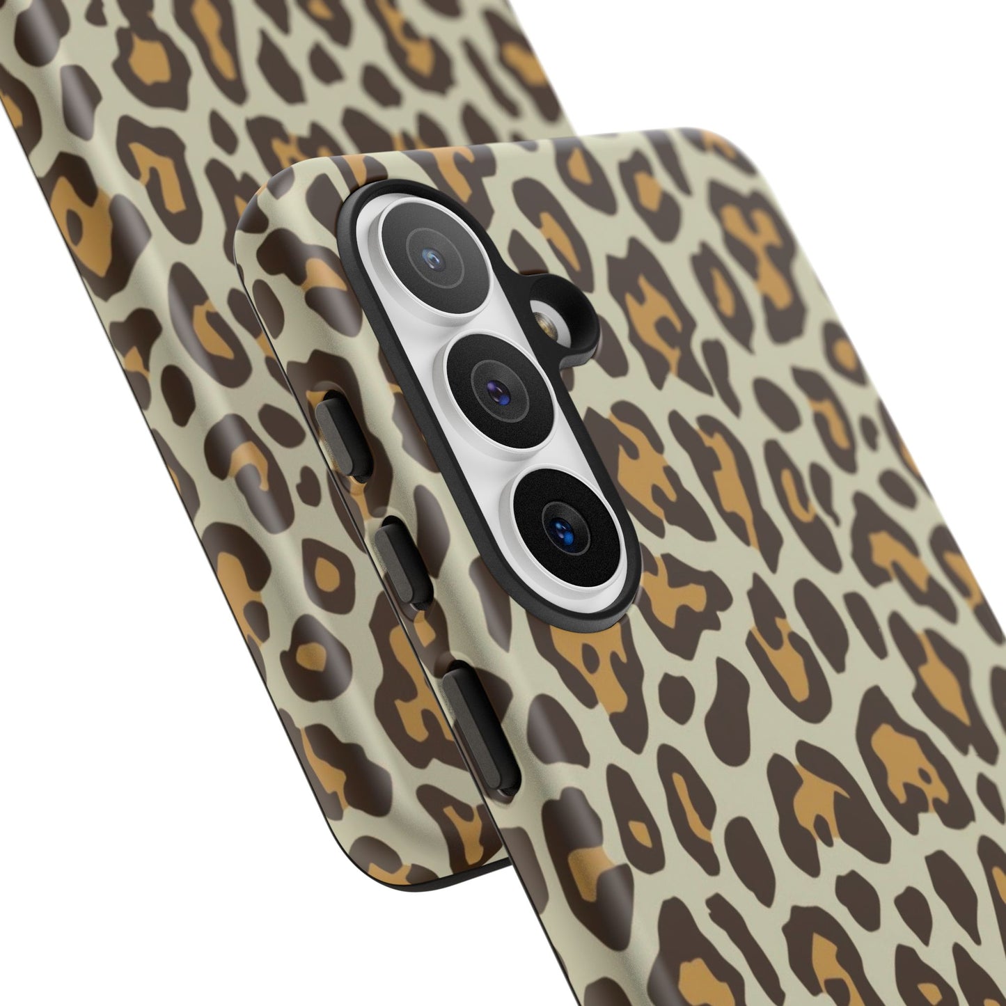 Leopard Print Tough Phone Case — Durable Protective Animal Print Case
