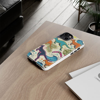 Tough Cases — Colorful Surfing Kangaroo Phone Case