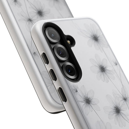 Tough Case — Black & White Floral Tough Phone Case