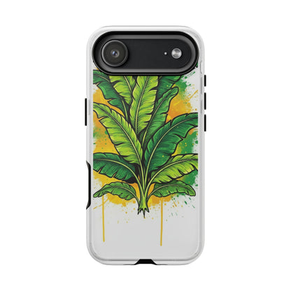 Tropical Banana Leaf Phone Case — Vibrant Green Plant Protector