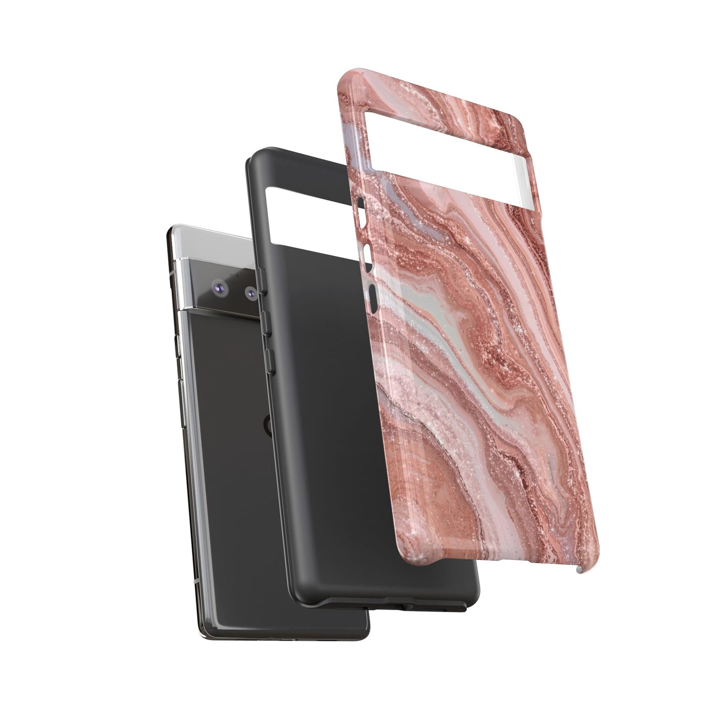 Rose Gold Marble Tough Phone Case