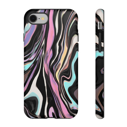 Abstract Marble Tough Phone Case — Pastel Swirl Protective Cover