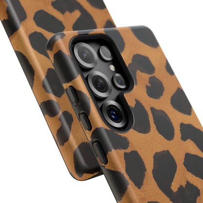 Leopard Print Tough Phone Case — Protective Animal Print iPhone Case