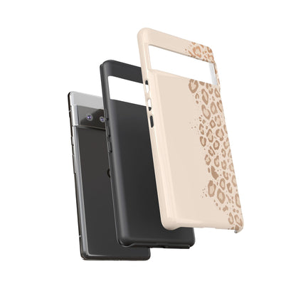 Phone Case – Beige Leopard Print Protective Cover