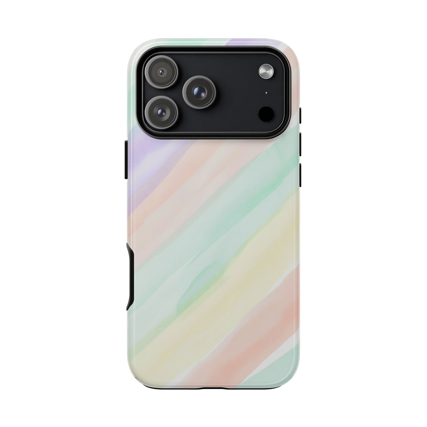 Pastel Watercolor Stripe Tough Phone Case