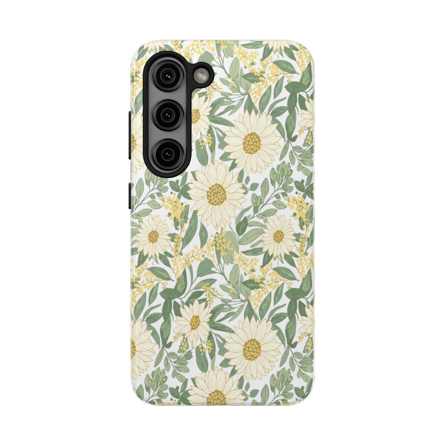 Daisy Meadow Tough Phone Case — Floral Protective Phone Cover