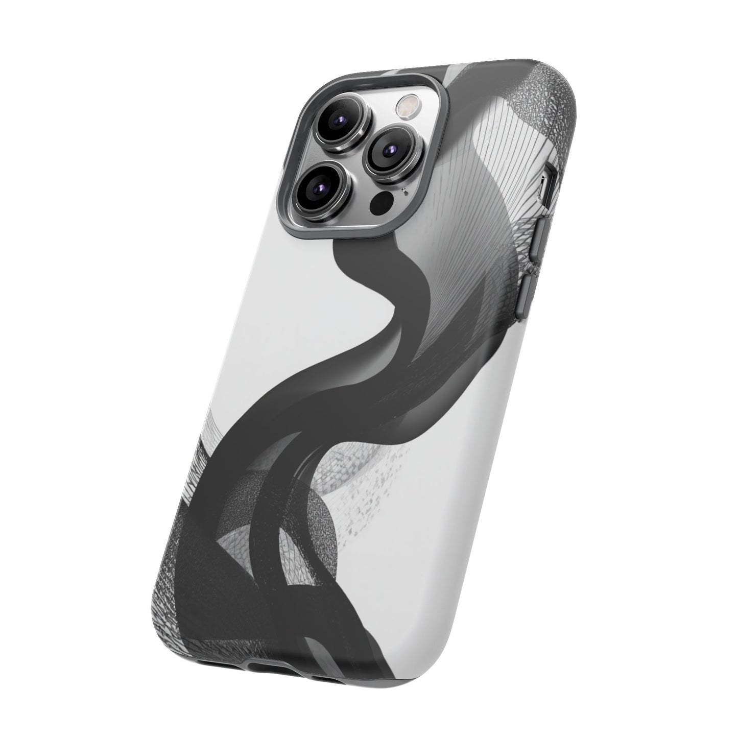Phone Case — Monochrome Abstract Protective Cover