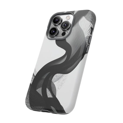 Phone Case — Monochrome Abstract Protective Cover