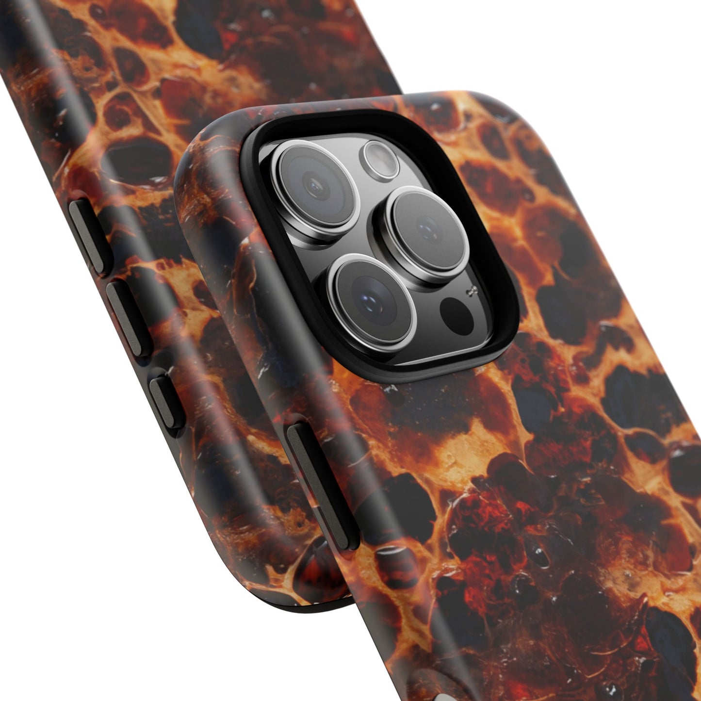 Tortoiseshell Phone Case — Protective iPhone Cover with Classic Amber Pattern