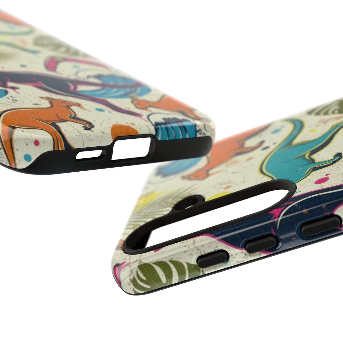 Tough Cases — Colorful Surfing Kangaroo Phone Case
