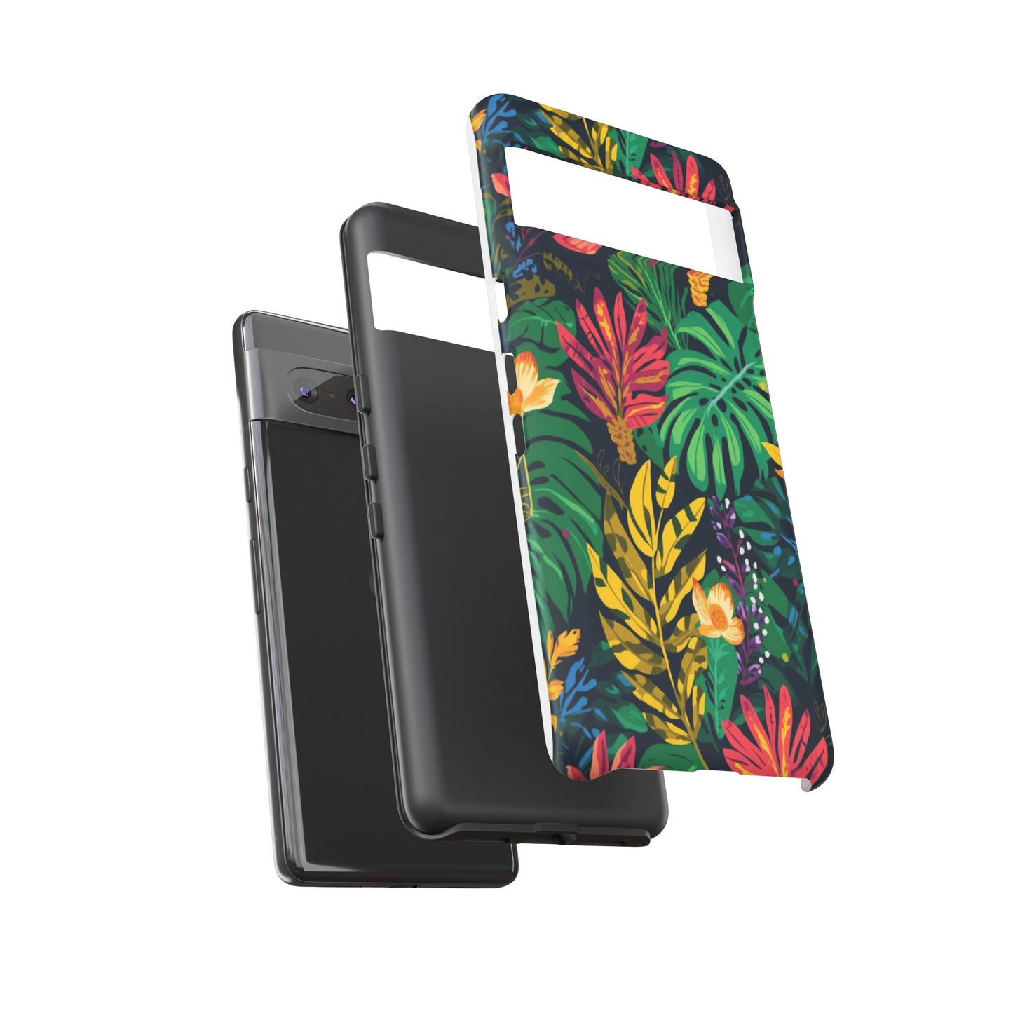 Tropical Floral Phone Case — Vibrant Jungle Leaf Protective Cover