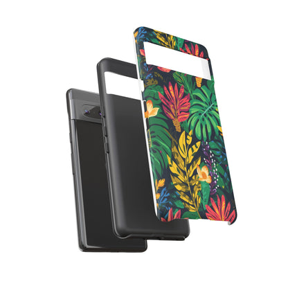 Tropical Floral Phone Case — Vibrant Jungle Leaf Protective Cover