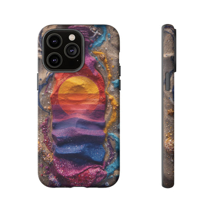 Phone Case — Colorful Sand Art Sunset Tough Protective Case