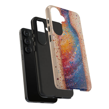 Galaxy Bottle Tough Phone Case — Colorful Nebula Splash iPhone Cover