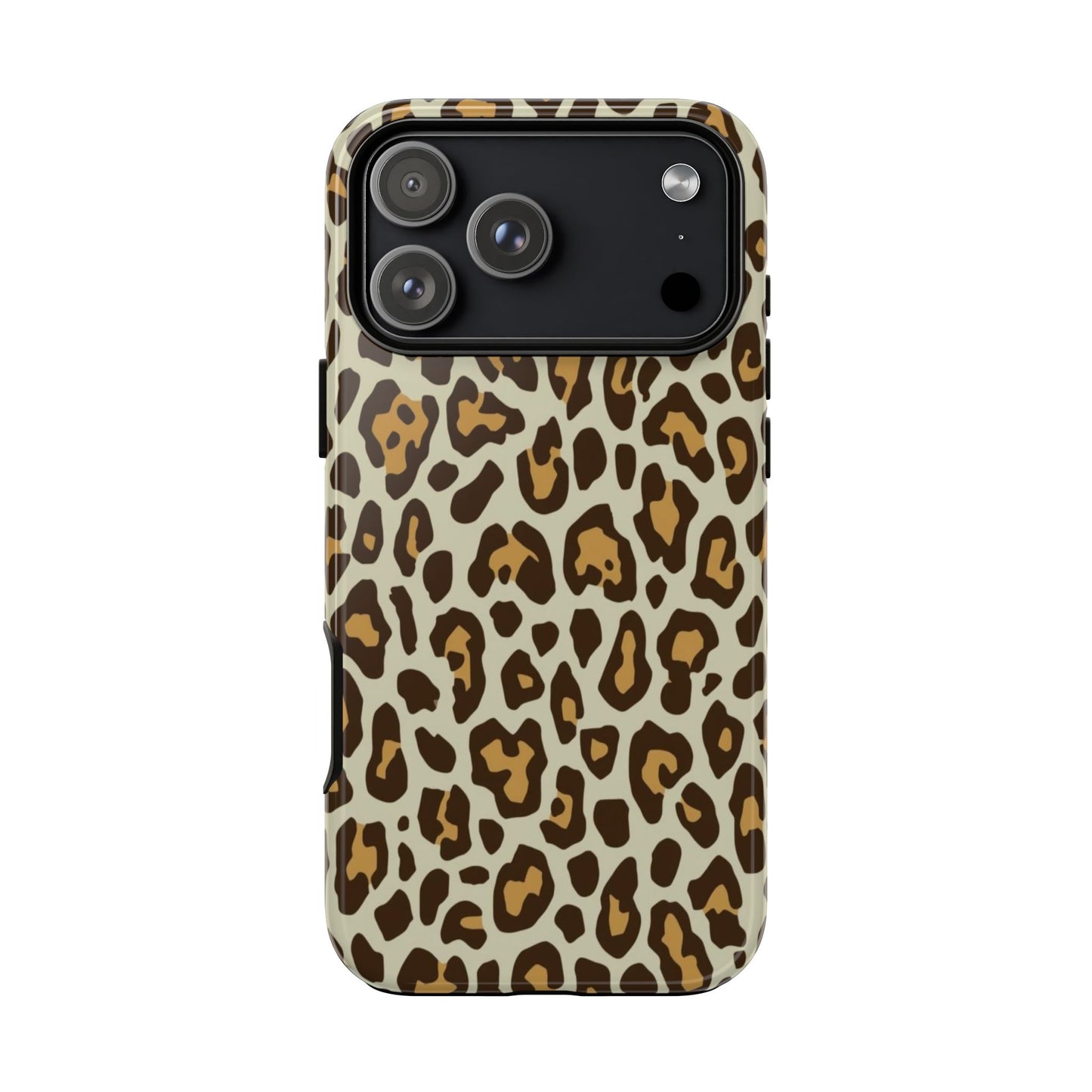 Leopard Print Tough Phone Case — Durable Protective Animal Print Case