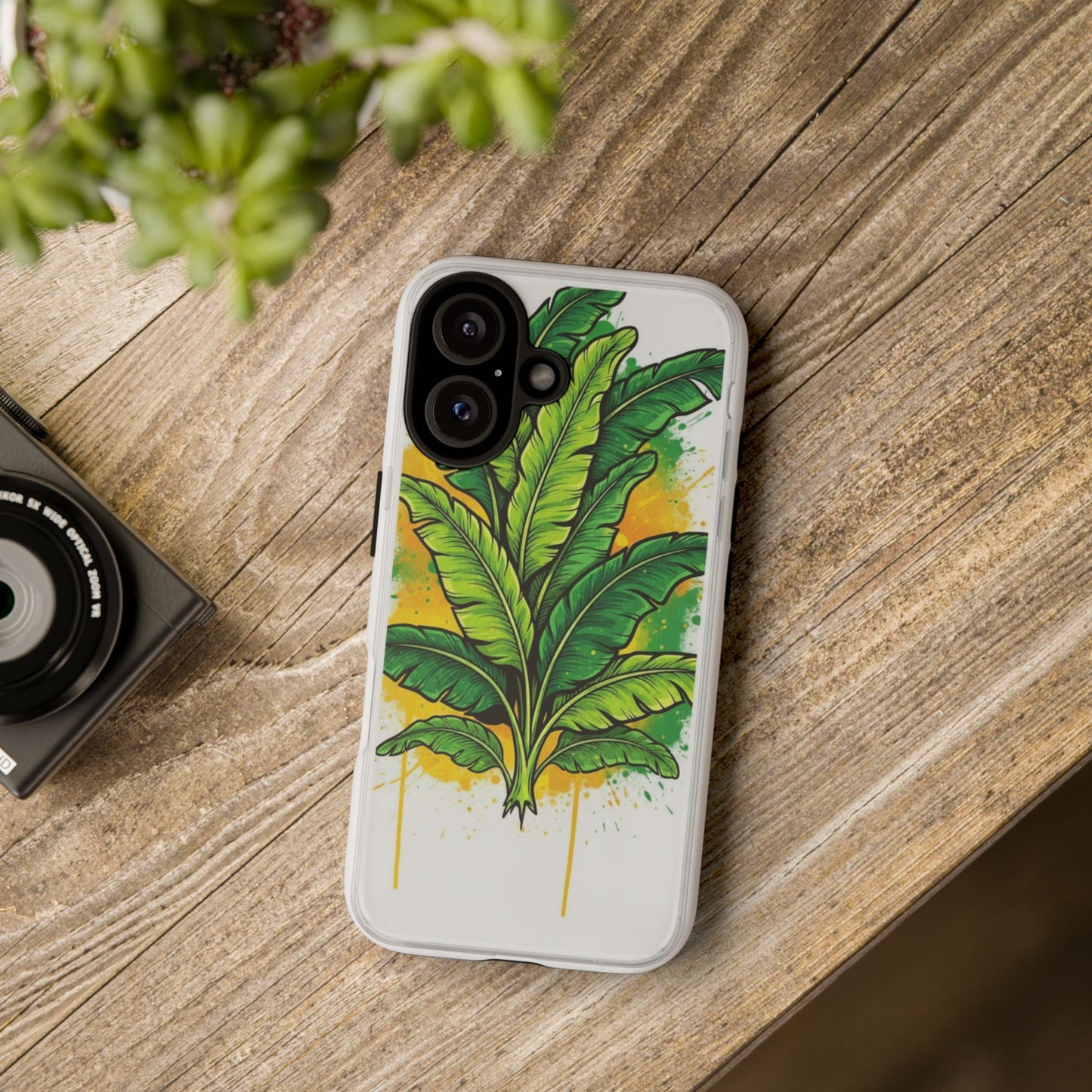 Tropical Banana Leaf Phone Case — Vibrant Green Plant Protector