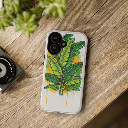 Tropical Banana Leaf Phone Case — Vibrant Green Plant Protector