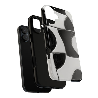 Black & White Abstract Pattern Tough Phone Case