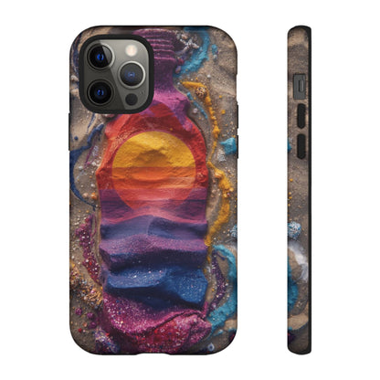 Phone Case — Colorful Sand Art Sunset Tough Protective Case