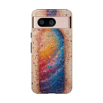Galaxy Bottle Tough Phone Case — Colorful Nebula Splash iPhone Cover