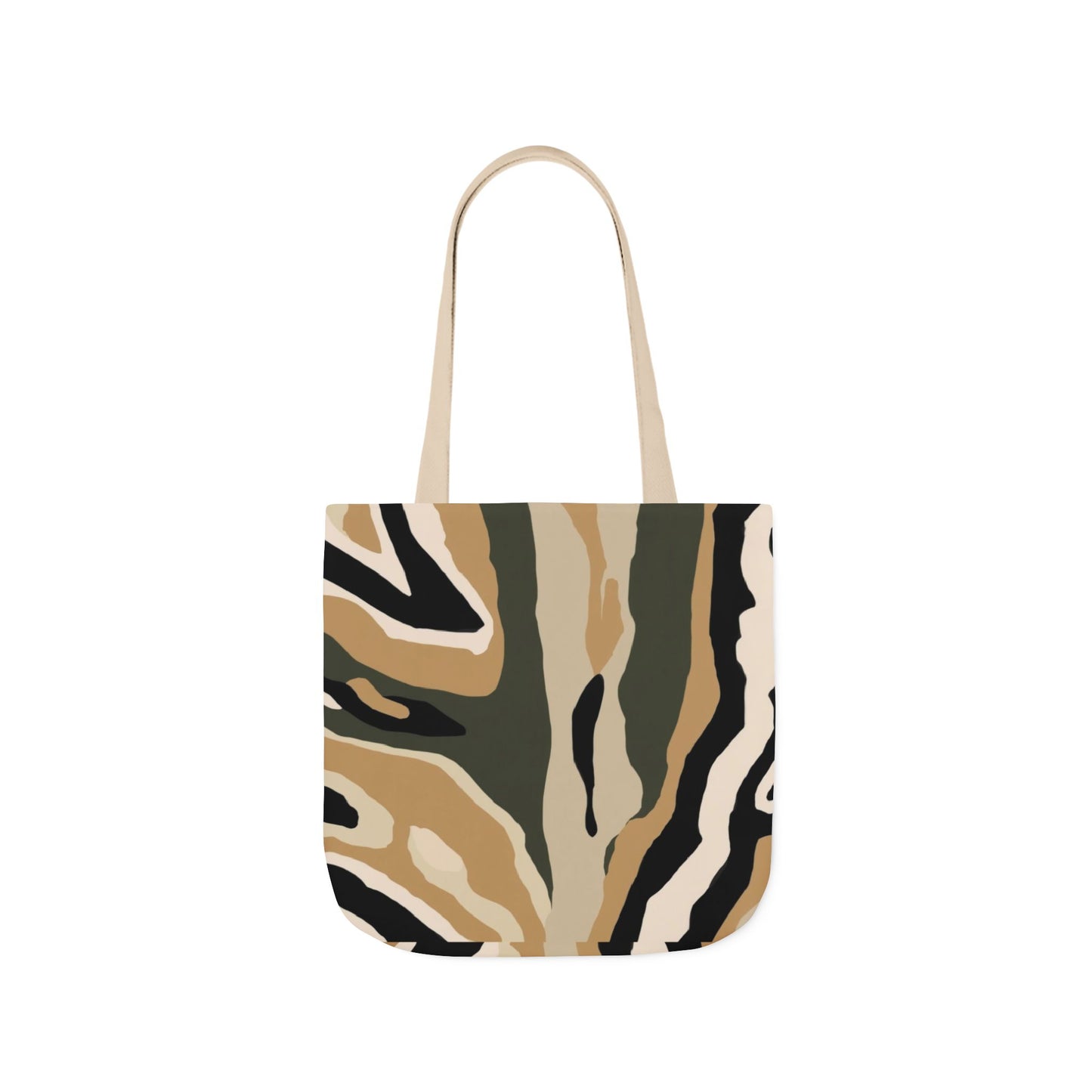 Canvas Tote Bag — Neutral Desert Camo Abstract Print