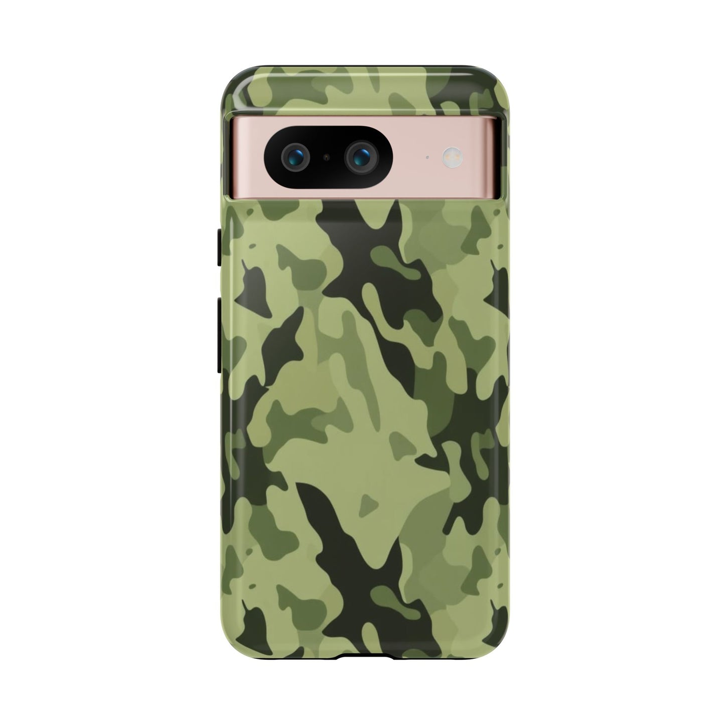 Camo Tough Phone Case — Military Green Protective iPhone Cover