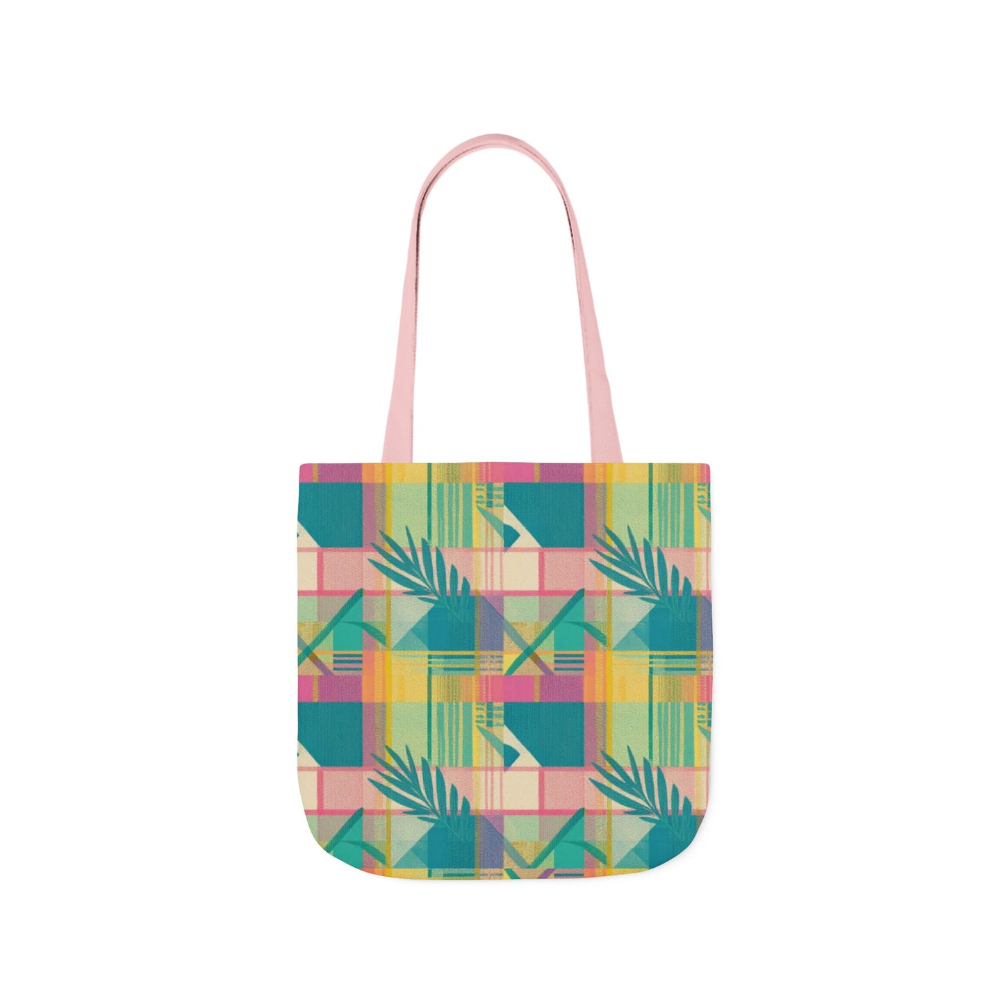 Tropical Geometric Canvas Tote