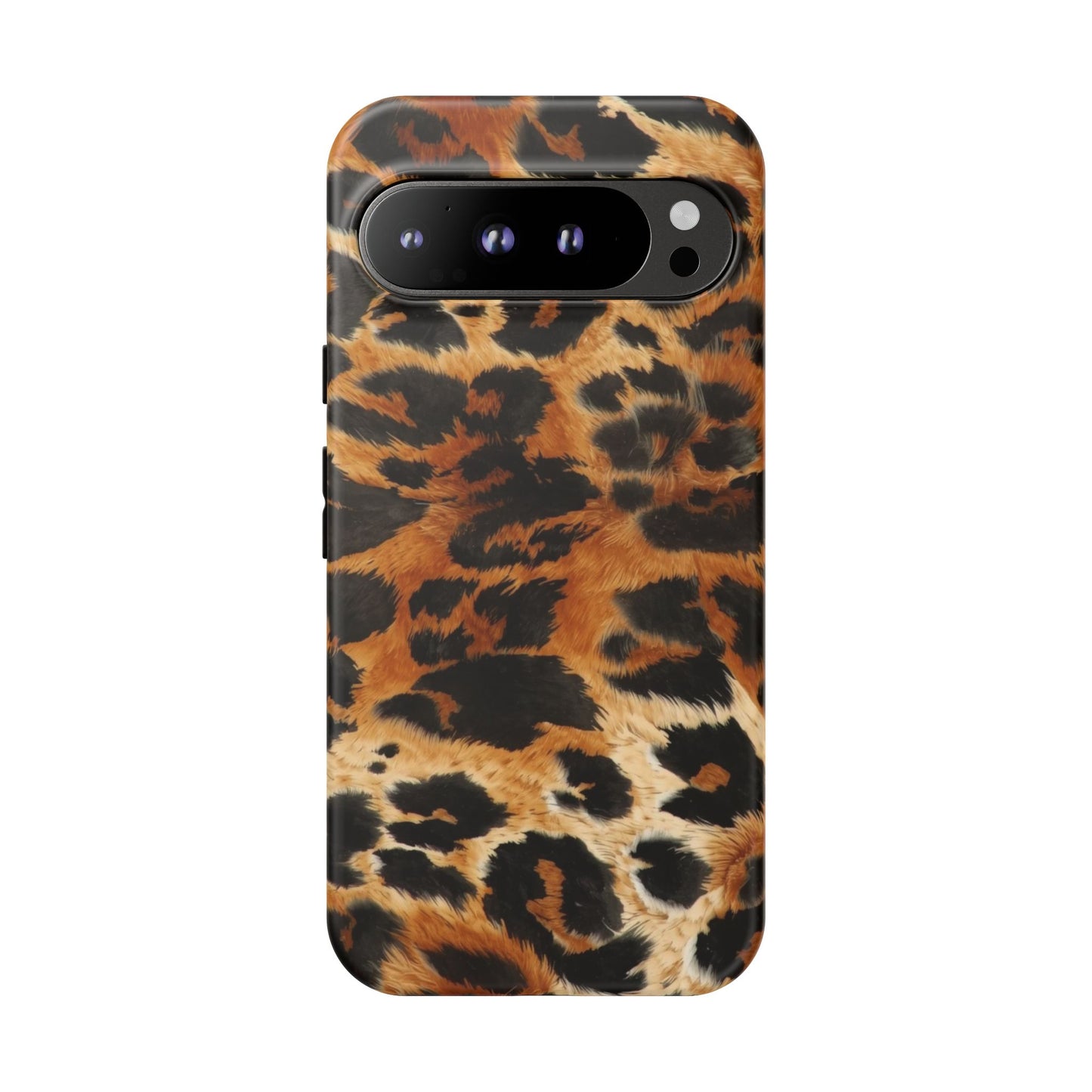 Leopard Print Tough Phone Case – Rugged Protective iPhone Cover