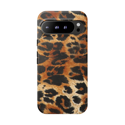 Leopard Print Tough Phone Case – Rugged Protective iPhone Cover