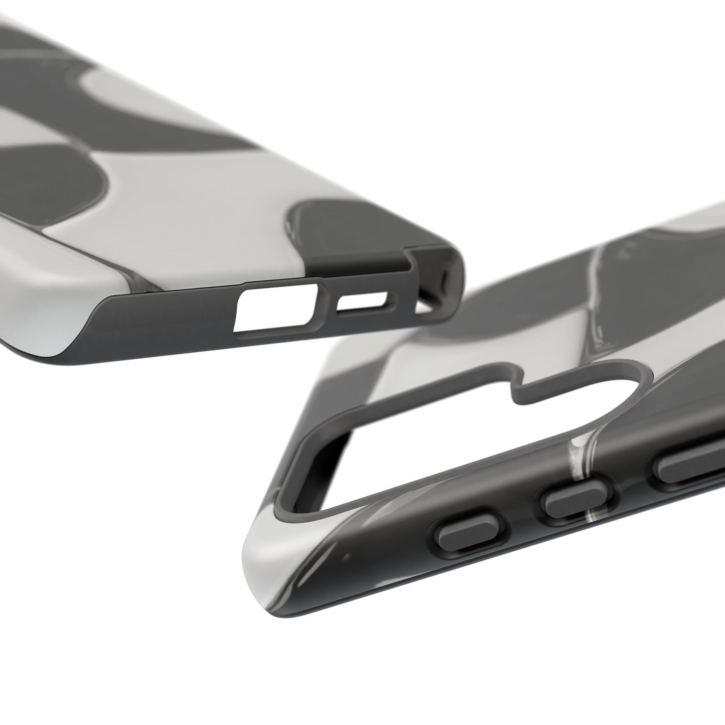 Black & White Abstract Pattern Tough Phone Case