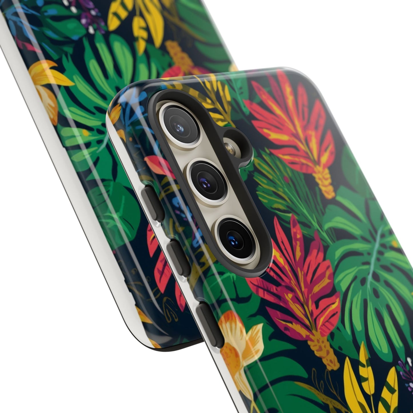 Tropical Floral Phone Case — Vibrant Jungle Leaf Protective Cover