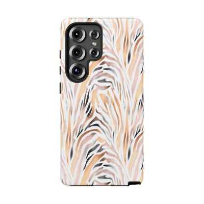 Tough Case — Neutral Watercolor Tiger Stripe Phone Case