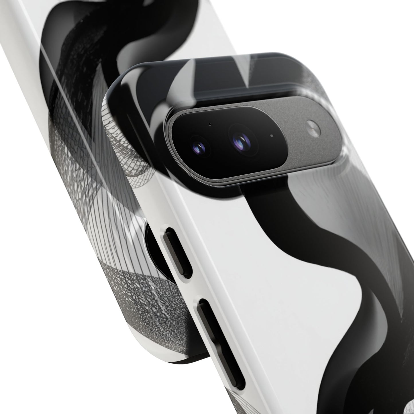 Phone Case — Monochrome Abstract Protective Cover