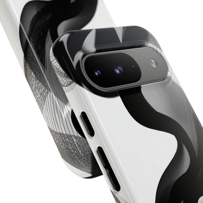 Phone Case — Monochrome Abstract Protective Cover